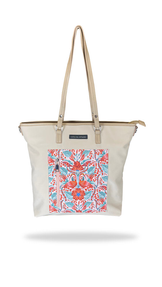 BOLSO SHOPPER CATALINA ESTRADA FRIJOL | CARAMELO TRAVEL FANTASY | 1 UNIDAD | 1812202400040 Imagen principal del producto