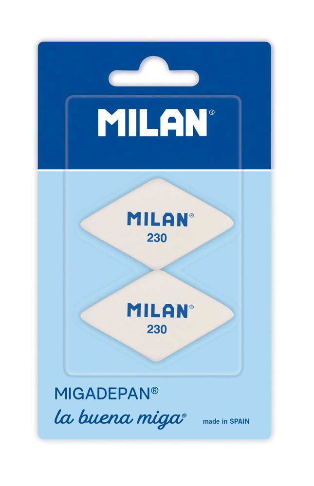 Goma Milan Miga de Pan 230 Romboides 2 Unidades
