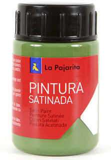 C/6 bote pintura satinada La Pajarita Verde Monte Latex
