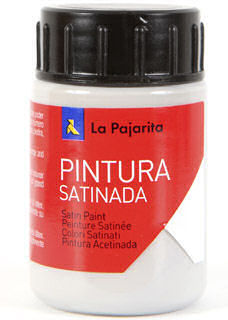 C/6 Bote Pintura Satinada La Pajarita Gris Plata Latex