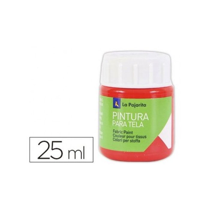 Pintura Tela 25ML Rojo Escarlata La Pajarita Imagen principal del producto