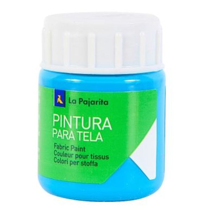 Pintura Tela 25ML Azul Cyan La Pajarita Imagen principal del producto