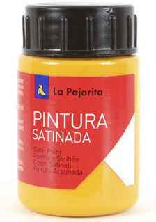 Bote de Pintura Satinada La Pajarita Amarillo Latex 35 ml