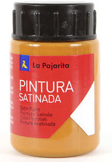 C/6 Bote Pintura Satinada La Pajarita Rojo Teja Latex