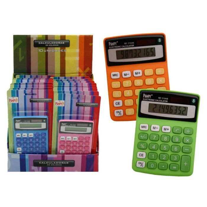 (pack 12ud.) calculadora pampy 8 dígitos colores surtidos Imagen principal del producto