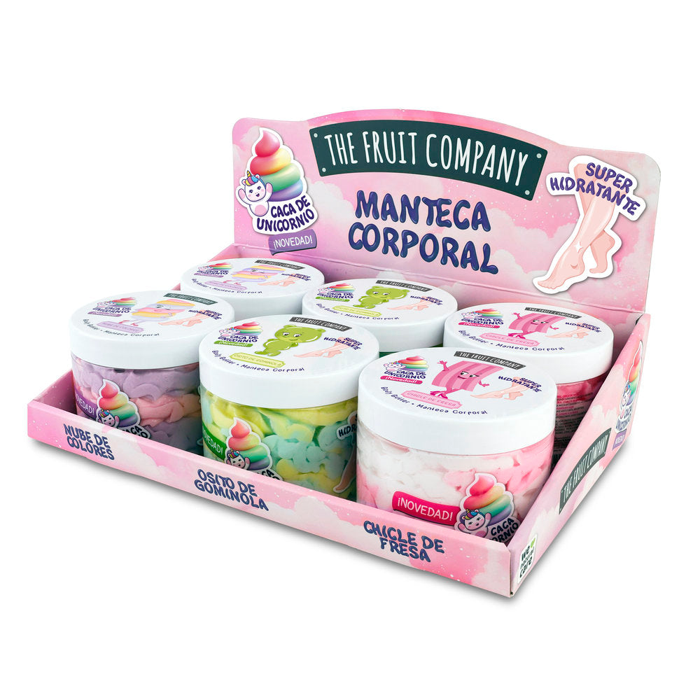 Expositor 6 Body Butter Manteca Corporal Caca de Unicornio THE FRUIT COMPANY Imagen principal del producto