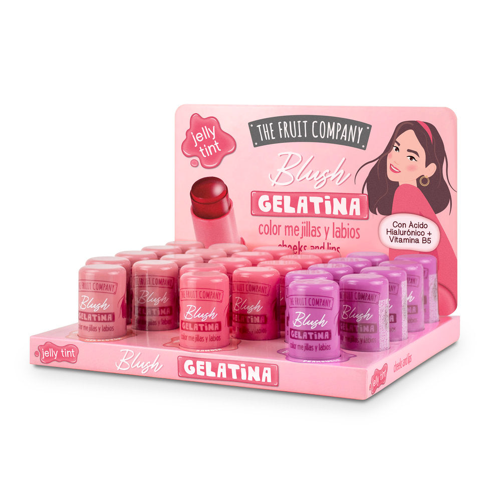 Expositor 24 Blush Gelatina Mejillas y Labios Tfc The Fruit Company Imagen principal del producto