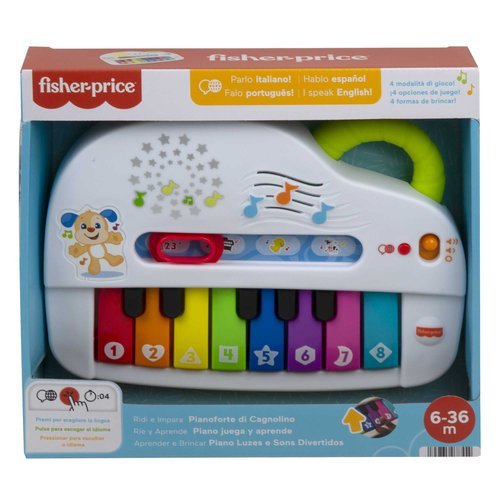 FISHER PRICE RIE Y APRENDE PIANO MUSICAL MULTILENGUAJE | FISHER-PRICE MATTEL | 1 UNIDAD | 1947350785548 Imagen principal del producto