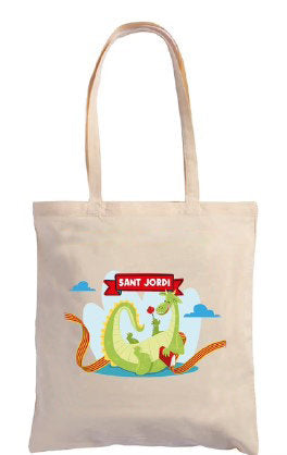 BOLSA DE TELA CON ASAS SANT JORDI | LEDIBERG PAPELERIA