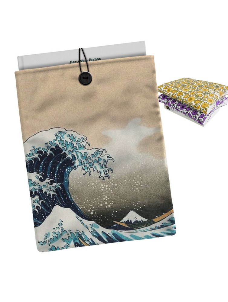 Funda Libro Ola Hokusai Cambo Das Redes Imagen principal del producto
