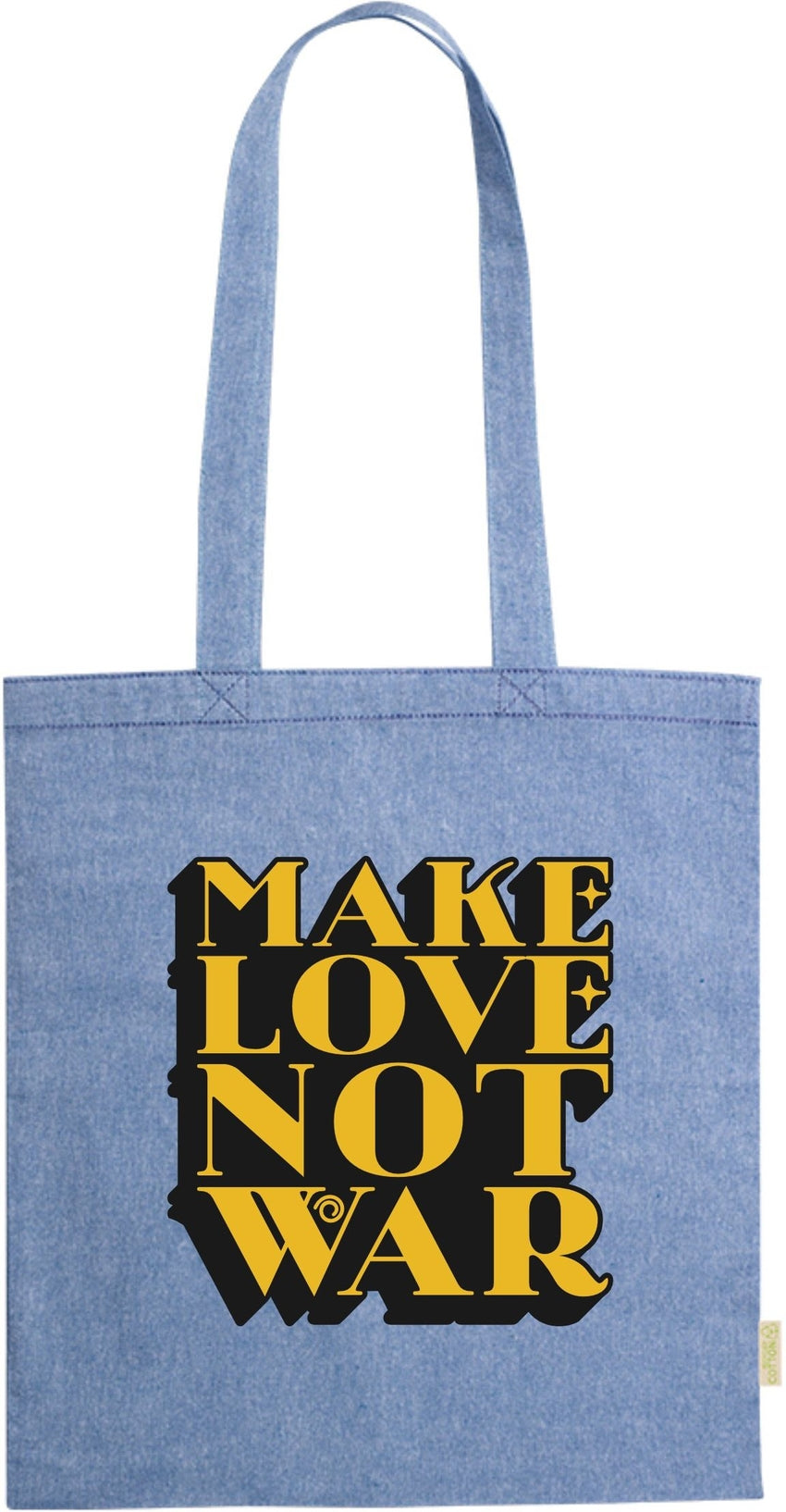 Bolsa Make Love Not War Jean CAMPO DAS REDES