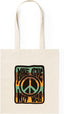 Bolsa Make Love Not War Natural CAMPO DAS REDES
