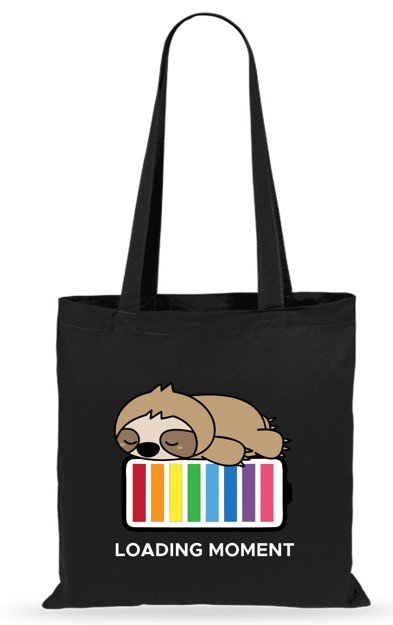 Bolsa Perezoso Cargador Negro CAMPO DAS REDES Imagen principal del producto