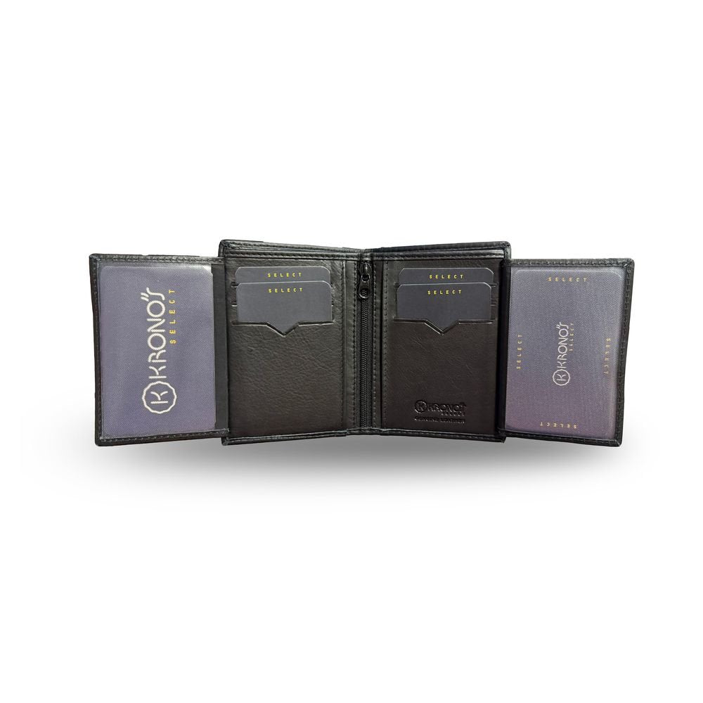 Cartera Kronos piel hombre Granada negro