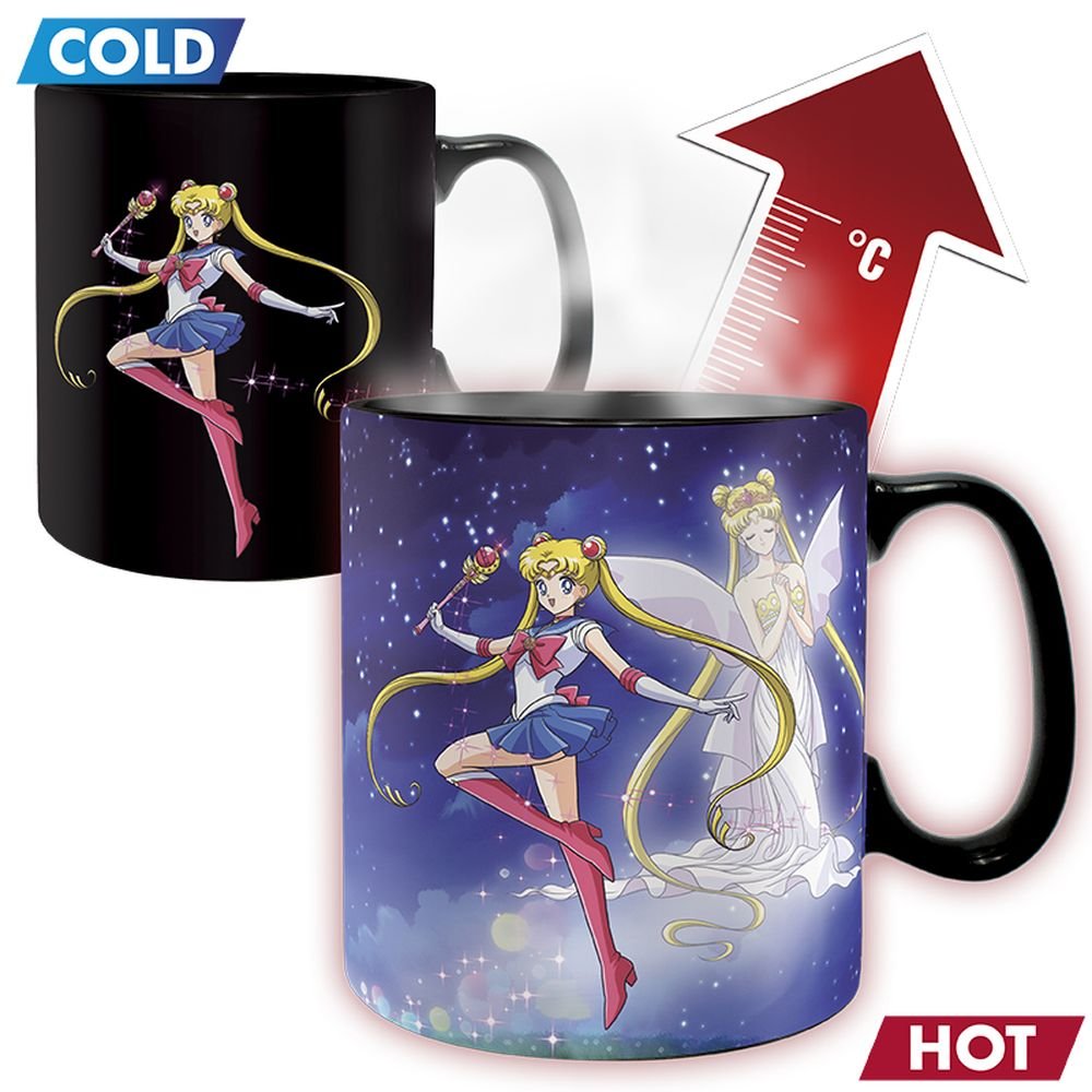 TAZA CAMBIO DE CALOR 460ML SAILOR & CHIBI SAILOR MOON | ABYSSE | ENVASE 2 UDS. UNIDAD | 2366536115747 Imagen principal del producto