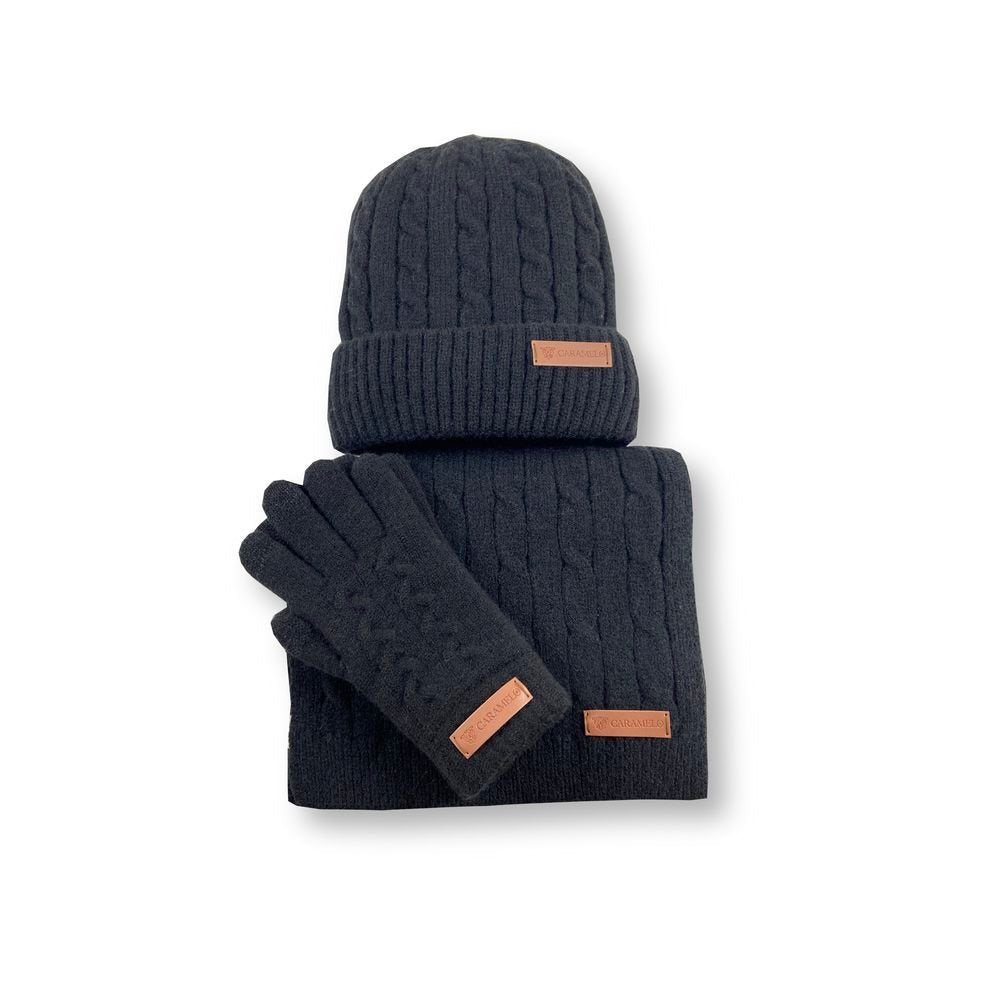 Conjunto bufanda gorro y guantes mujer Caramelo Travel Fantasy