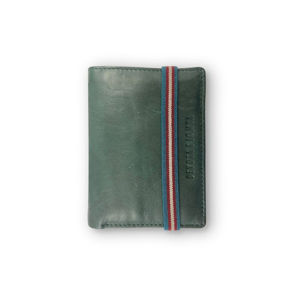 Cartera Hombre D&l Yale Verde Marca Travel Fantasy DeVota y Lomba