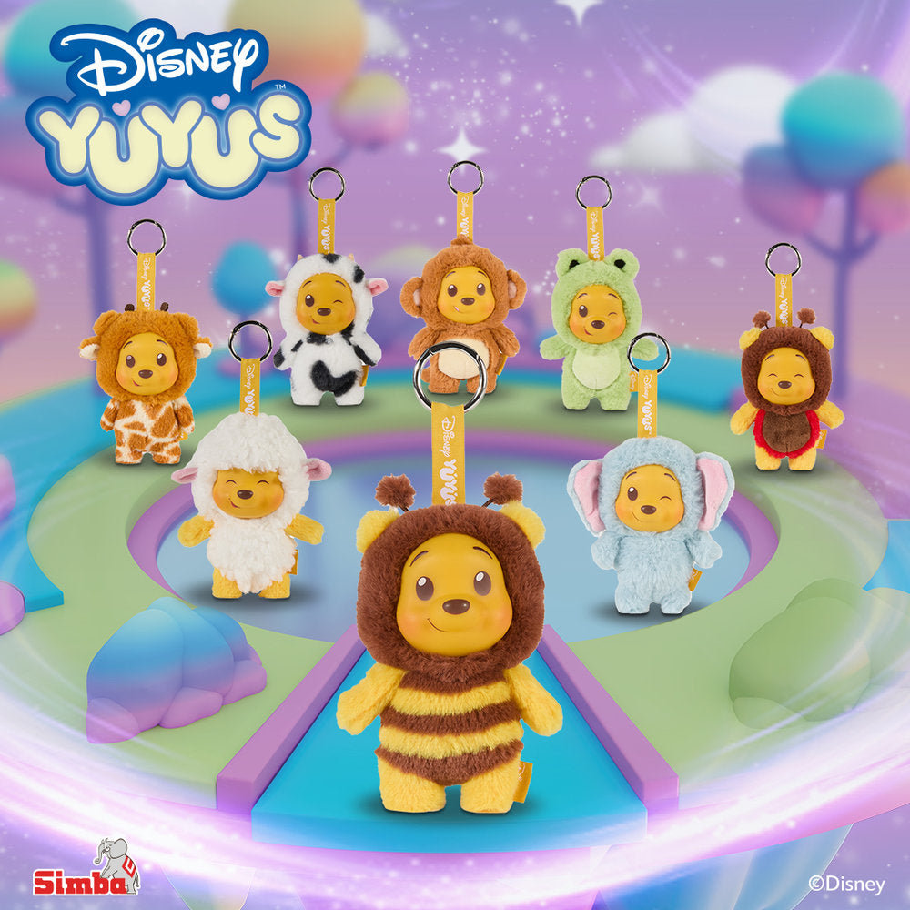 Expositor 8 Cajas Sorpresa Peluche Winnie the Pooh Llavero PELUCHES DISNEY