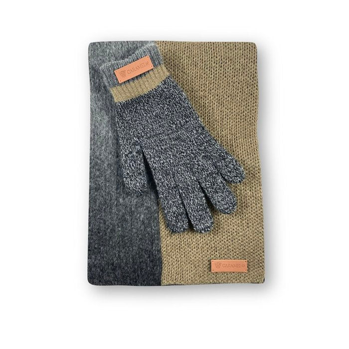 CONJUNTO CUELLO Y GUANTES BEIGE | CARAMELO TRAVEL FANTASY | 1 UNIDAD | 2604240001698 Imagen principal del producto