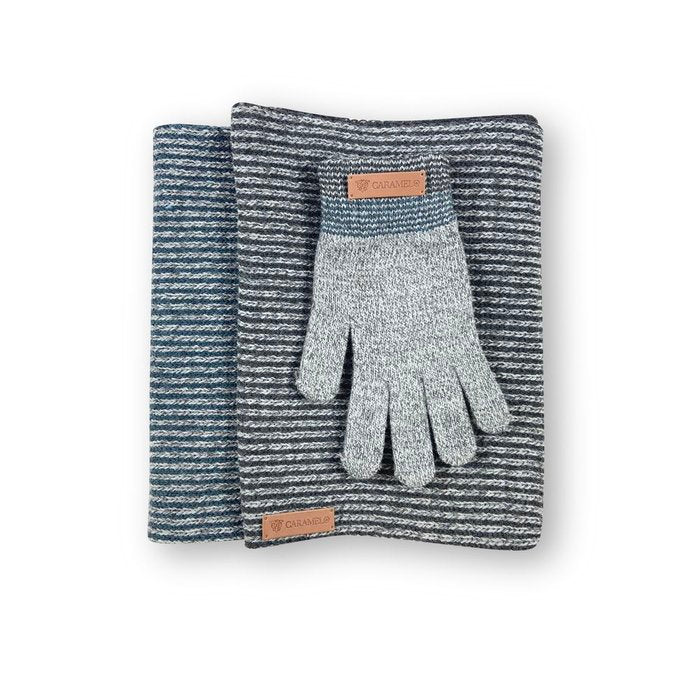 CONJUNTO CUELLO Y GUANTES AZUL | CARAMELO TRAVEL FANTASY | 1 UNIDAD | 2604240001858 Imagen principal del producto