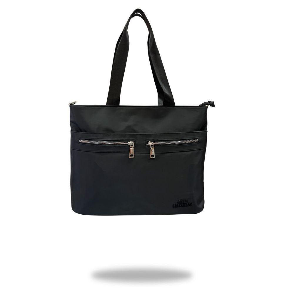 Bolso 2 Asas Nylon Negro Javier Larrainzar Travel Fantasy