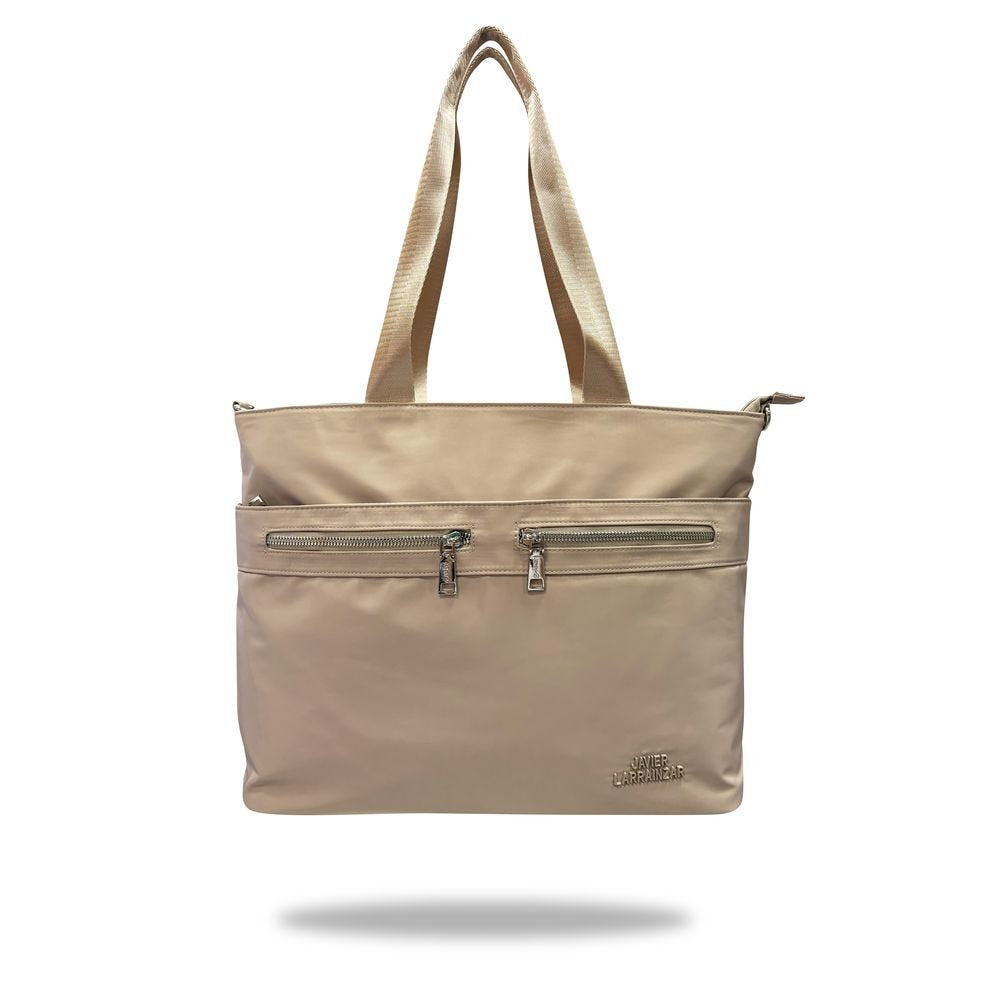 Bolso 2 Asas Nylon Beige Javier Larrainzar Marca Travel Fantasy Imagen principal del producto