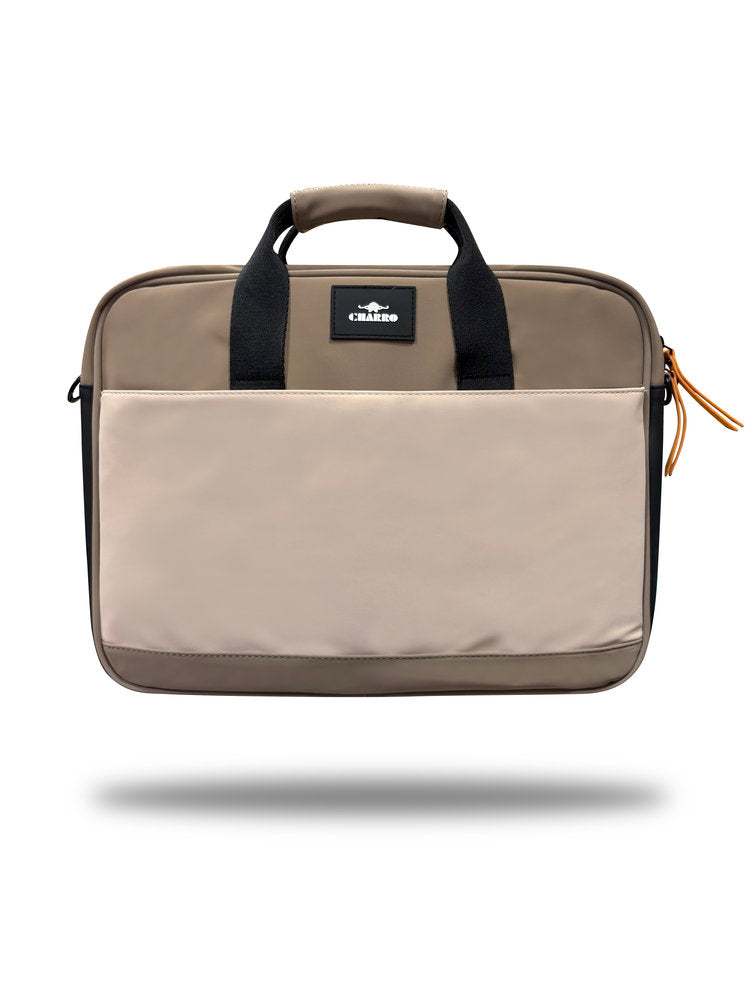 PORTAORDENADOR UNISEX CHARRO WORK TAUPE | CLAVE DE SOL BAGS S,L Imagen principal del producto