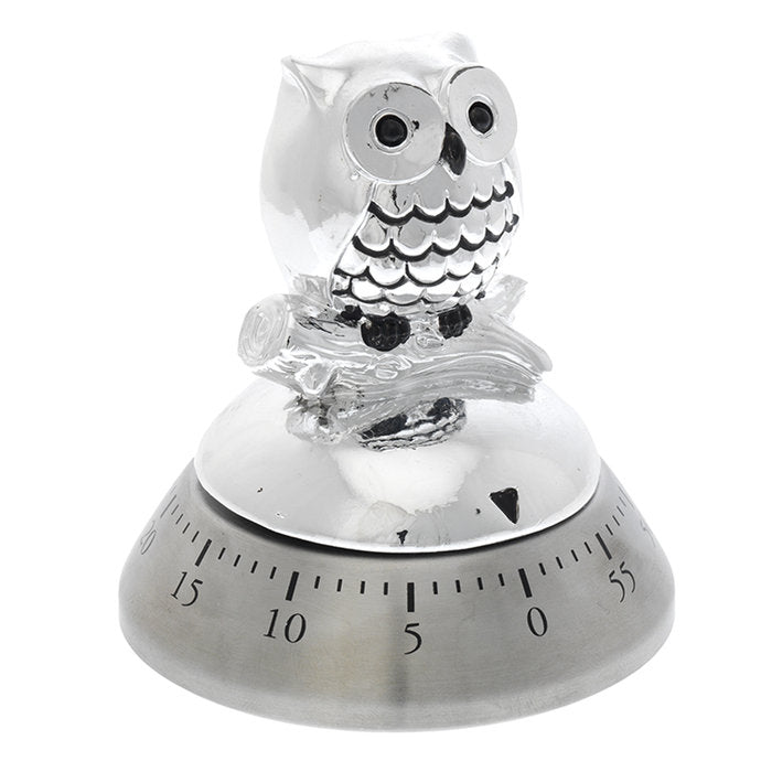 Temporizador Búho Plata Bagutta