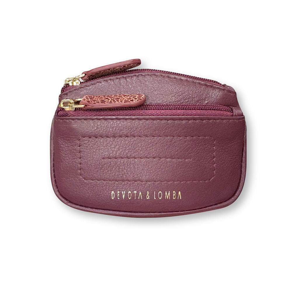MONEDERO MUJER D&L ALSACIA PEQUEÑO DOS CREMALLERAS BURDEOS | TRAVEL FANTASY DEVOTA Y LOMBA | 1 UNIDAD | 3004250000268 Imagen principal del producto