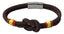 PULSERA DE CORDON CON NUDO MARRON BANDERA ESPAÑA CIERRE ACE | TRAVEL FANTASY | 1 UNIDAD | 3005210000281