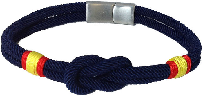 PULSERA DE CORDON CON NUDO MARINO BANDERA ESPAÑA CIERRE ACE | TRAVEL FANTASY | 1 UNIDAD | 3005210000892 Imagen principal del producto