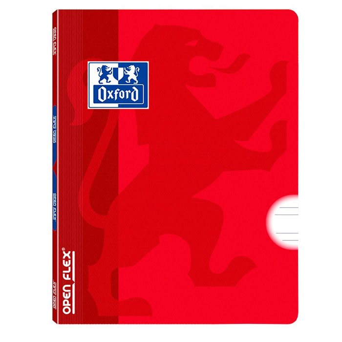 Libreta grapada A4 48 hojas Oxford rojo, pack 10 uds.