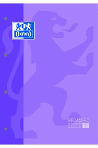 Recambios color Malva para cuadernos Oxford A4 80 hojas Imagen principal del producto