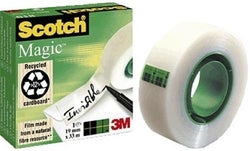 Cinta mágica invisible Scotch 33 m x 12 mm pack 12