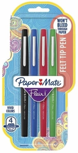 Rotuladores Paper Mate Flair Original Colores Básicos en Estuche