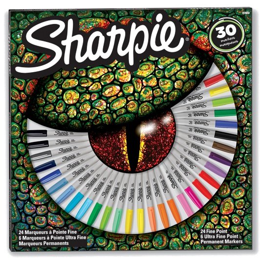 Estuche 30 Rotuladores Sharpie Cocodrilo Colores Surtidos