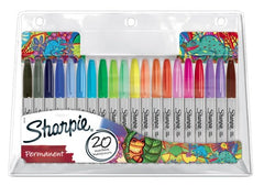 Rotulador Sharpie Permanente Punta Fina 20 Colores Surtidos | Sharpie | Pack 1 Unidades