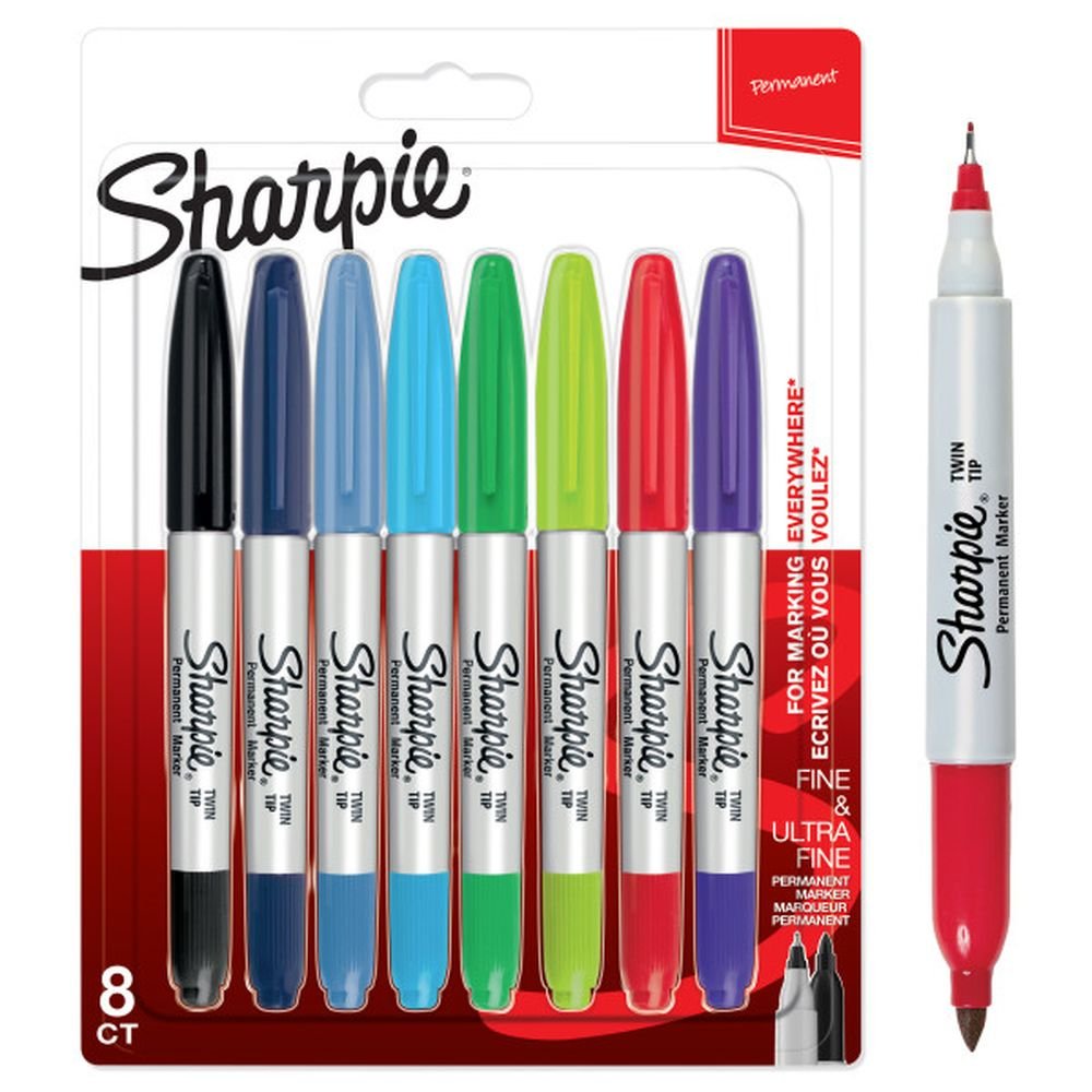 Rotulador Sharpie Permanente Doble Punta 8 Colores Surtidos Imagen principal del producto