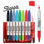 Rotulador Sharpie Permanente Doble Punta 8 Colores Surtidos