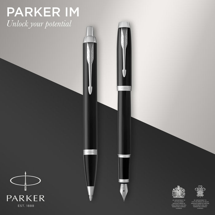 Juego Parker IM: bolígrafo y pluma estilográfica negro