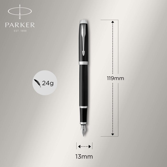 Juego Parker IM: bolígrafo y pluma estilográfica negro