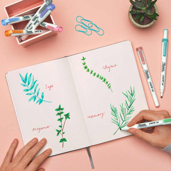 Rotulador Sharpie S-Note Duo 16 colores pastel