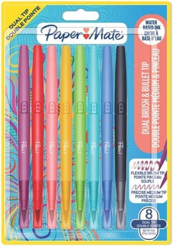 Rotuladores doble punta Paper Mate surtidos para manualidades y escritura
