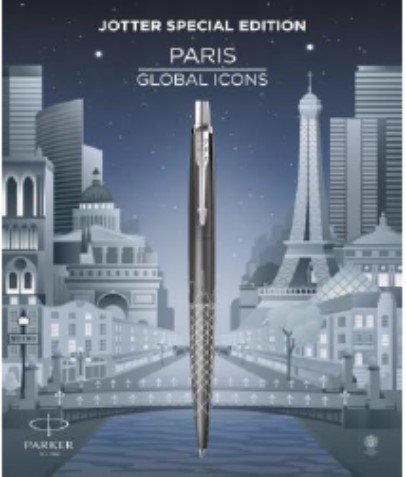 Bolígrafo Parker Jotter Edición Especial Paris Grey