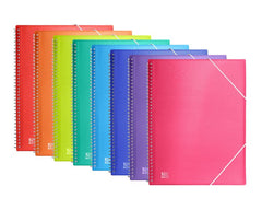 CARPETA 40 FUNDAS FIJAS ESPIRAL URBAN A4 OXFORD SURTIDAS | 1 UNIDADES | (OXFORD)