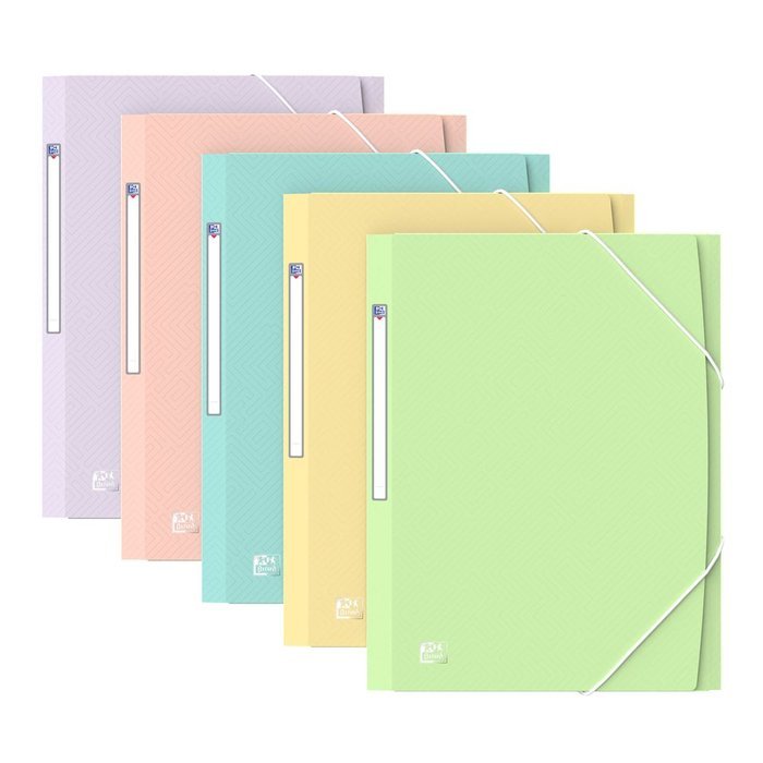 CARPETA GOMAS SOLAPAS OXFORD URBAN TP A4+ PASTEL SURTIDAS | 10 UNIDADES | (OXFORD)