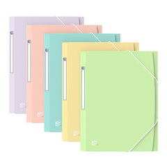 CARPETA GOMAS SOLAPAS OXFORD URBAN TP A4+ PASTEL SURTIDAS | 10 UNIDADES | (OXFORD)