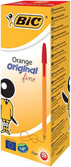 BOLIGRAFO BIC NARANJA ROJO | 20 UNIDADES | (BIC)