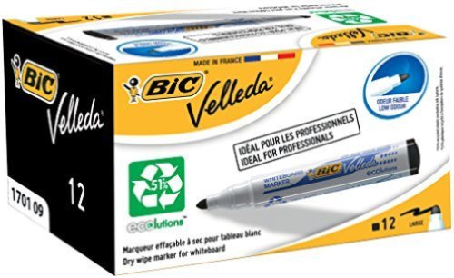 Rotulador Velleda 1701 Eco Negro | Velleda | Pack 12 Unidades Imagen principal del producto