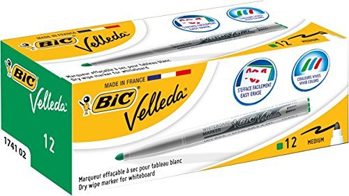 Rotulador Velleda Medium Verde | Velleda | Pack 12 Unidades